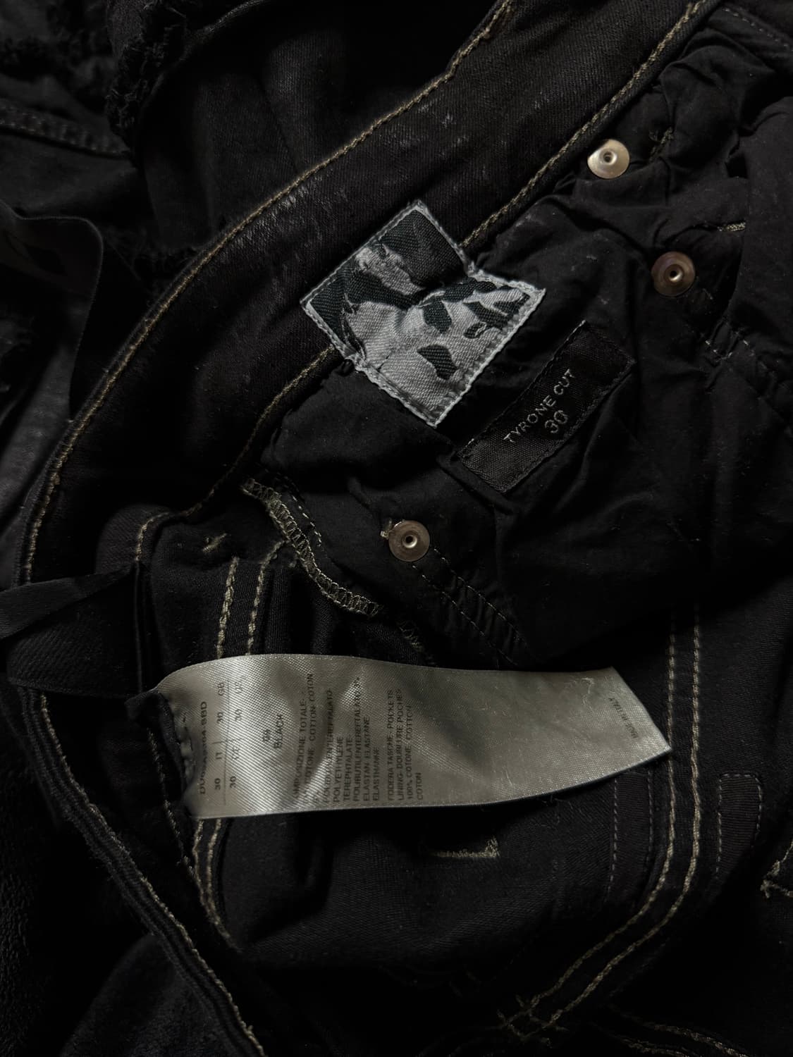 릭오웬스 타이론 컷 디스트레스 진 상품이미지2