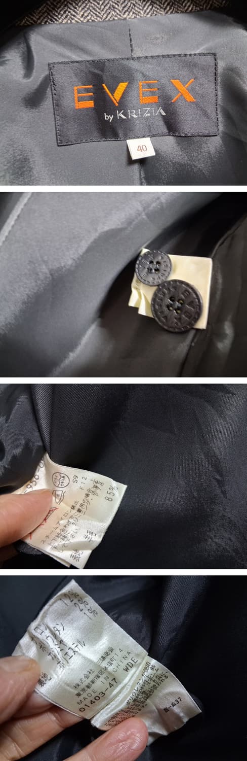 크리지아 여성 양모모직쟈켓 헤링본그레이체크 66 상품이미지10