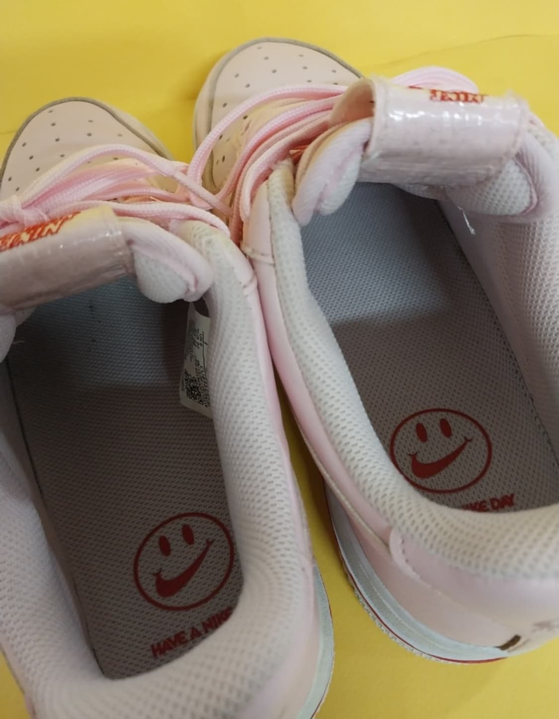 남성 나이키 에어포스1 07 LX 핑크로즈 운동화 (250) 상품이미지6