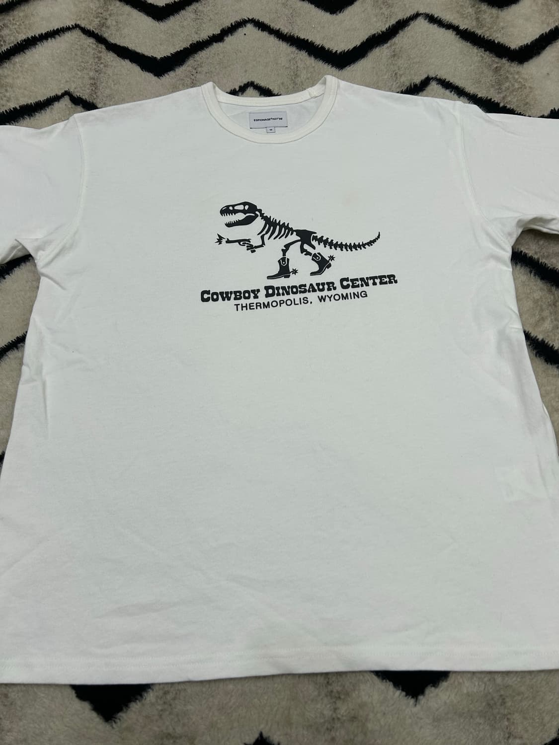 [M]에스피오나지 T-rex 헤비웨이트 반팔/화이트 상품이미지1