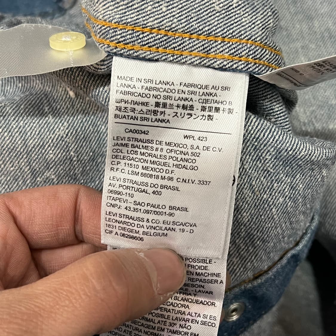  리바이스 체크 웨스턴 데님 셔츠 y15582 상품이미지7