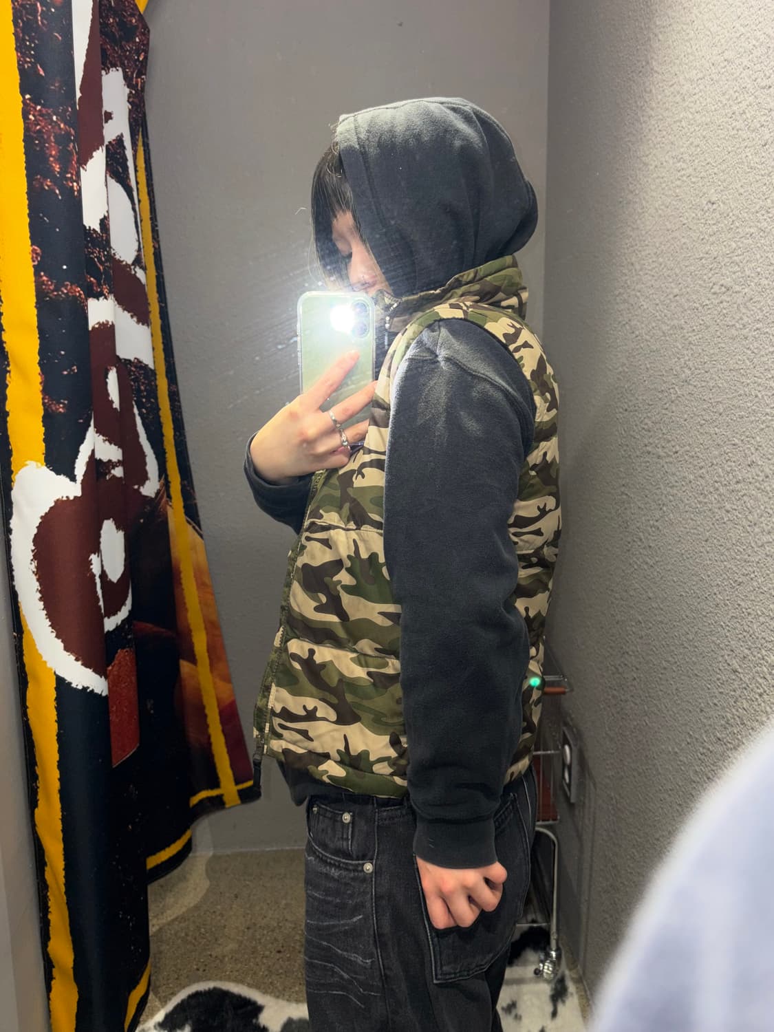 콜롬비아 카모 패딩조끼 상품이미지2