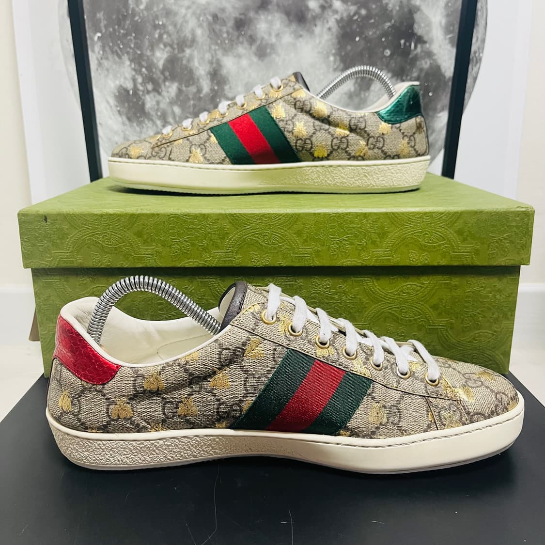 정품 8.5) 구찌 슈프림 꿀벌 금장 스니커즈 275~280 상품이미지2
