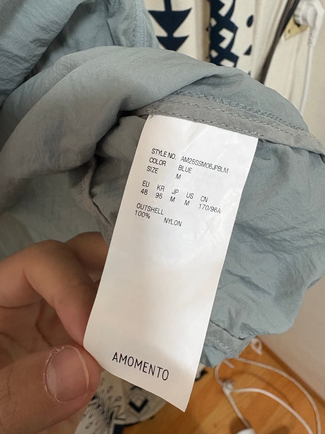 아모멘토 / 시어 나일론 레글런 후드 점퍼 상품이미지7