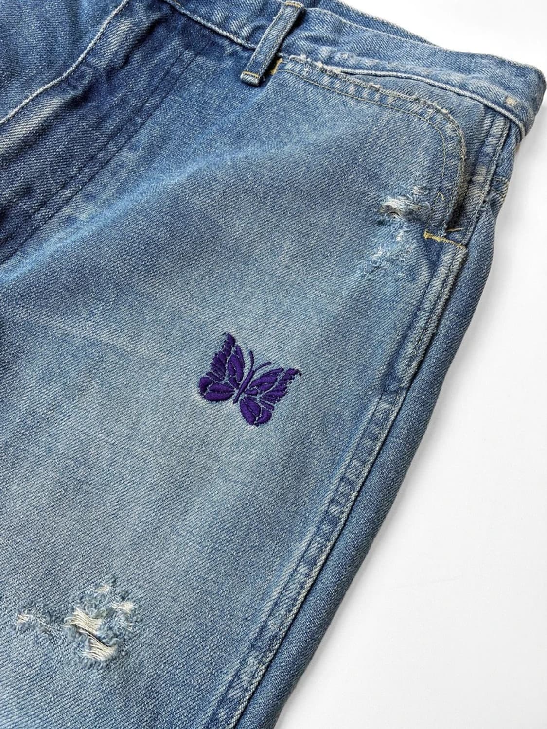 니들스 버터플라이 로고 세미 부츠컷 데님 팬츠 PN5663    상품이미지4