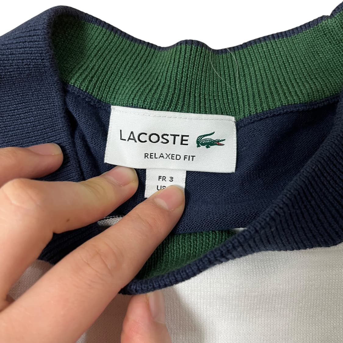 라코스테 스트라이프 릴렉스핏 티셔츠 FR 3 상품이미지4