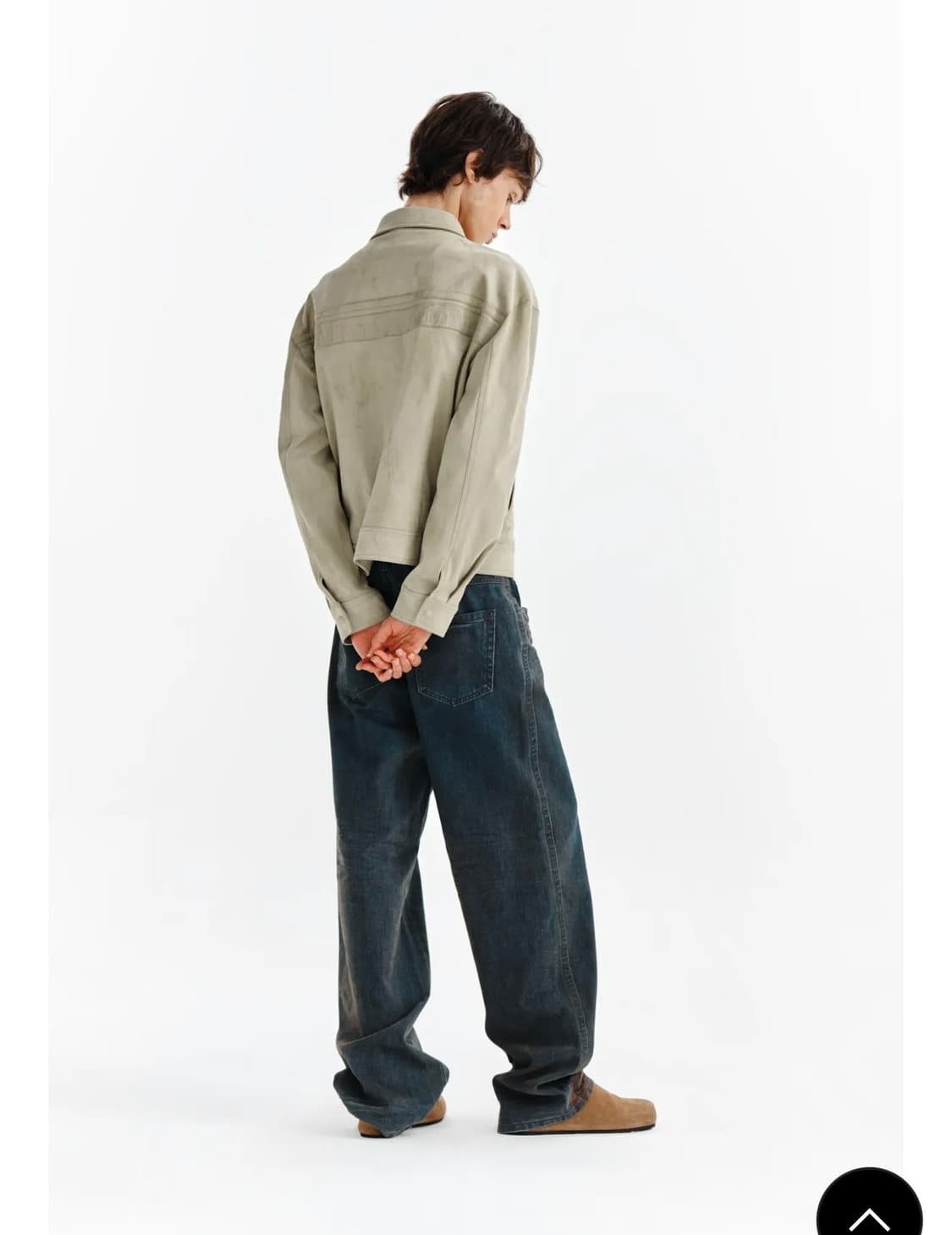 마뗑킴 빈티지 벨벳 데님 팬츠 블루 상품이미지6