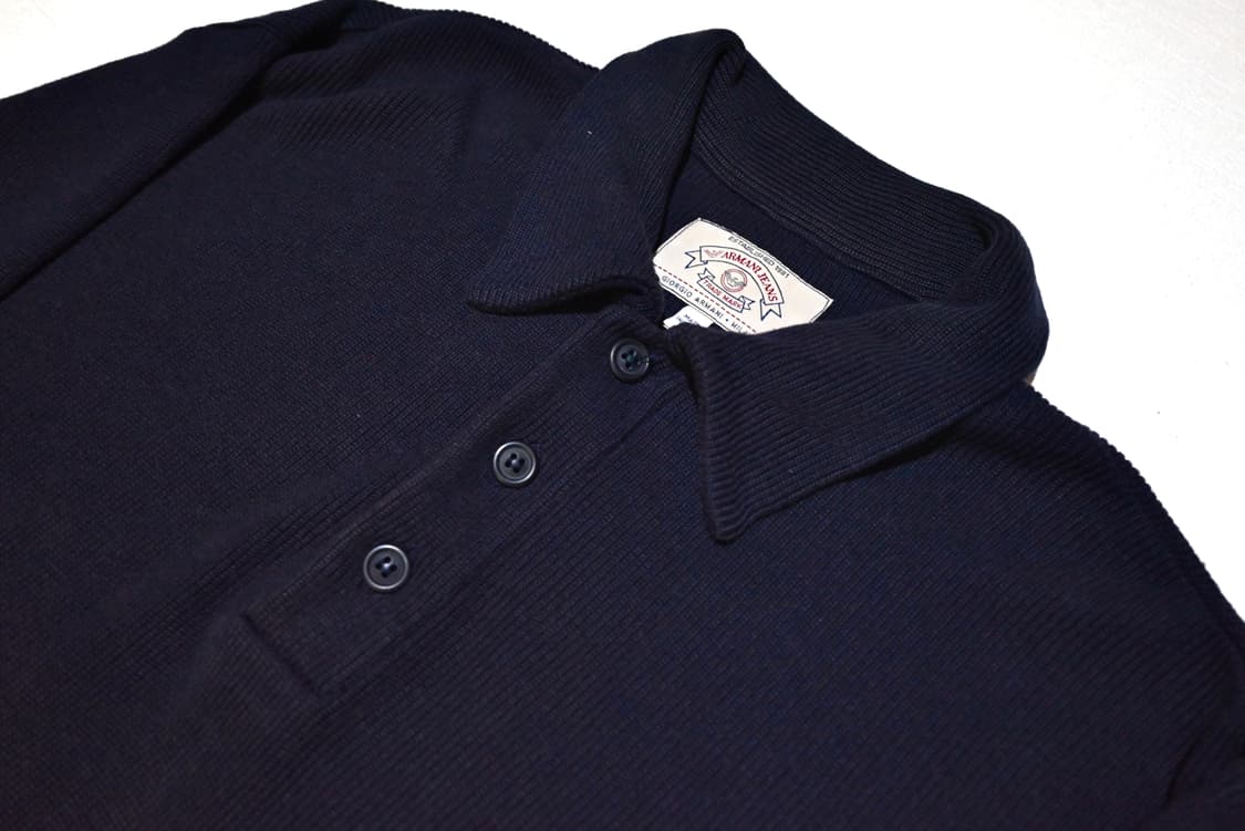 Armani jeans 1990s modal rib polo  상품이미지2