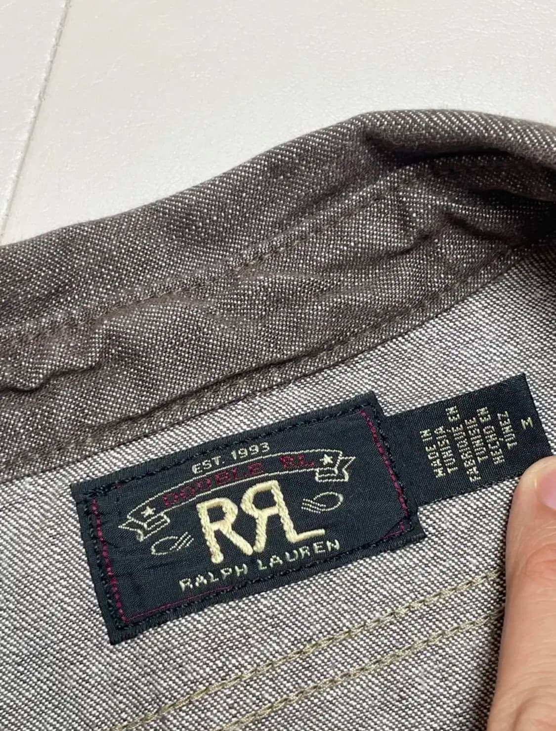 RRL] 브라운 데님 워크셔츠 상품이미지5