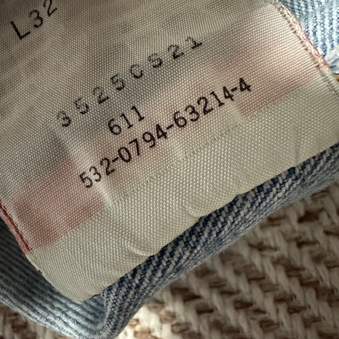 LEVI'S 501 90's usa made denim jeans 상품이미지5