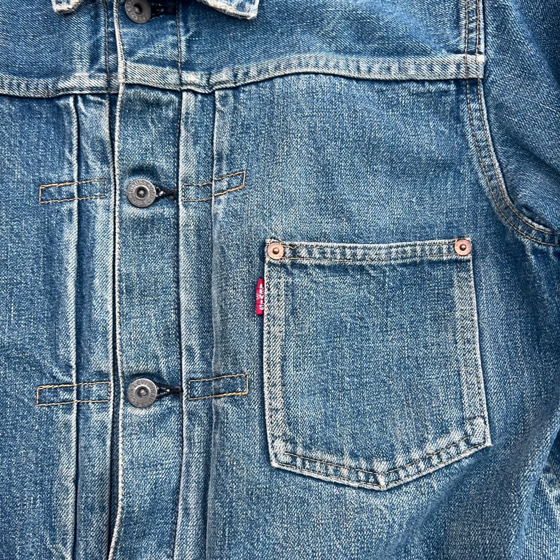(40)  LEVIS 리바이스 1세대 빅 E 데님 자켓 90s 상품이미지3