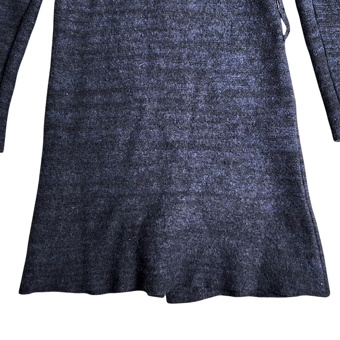 캐피탈 레이디스 가공 울 코트 블랙x네이비 상품이미지7