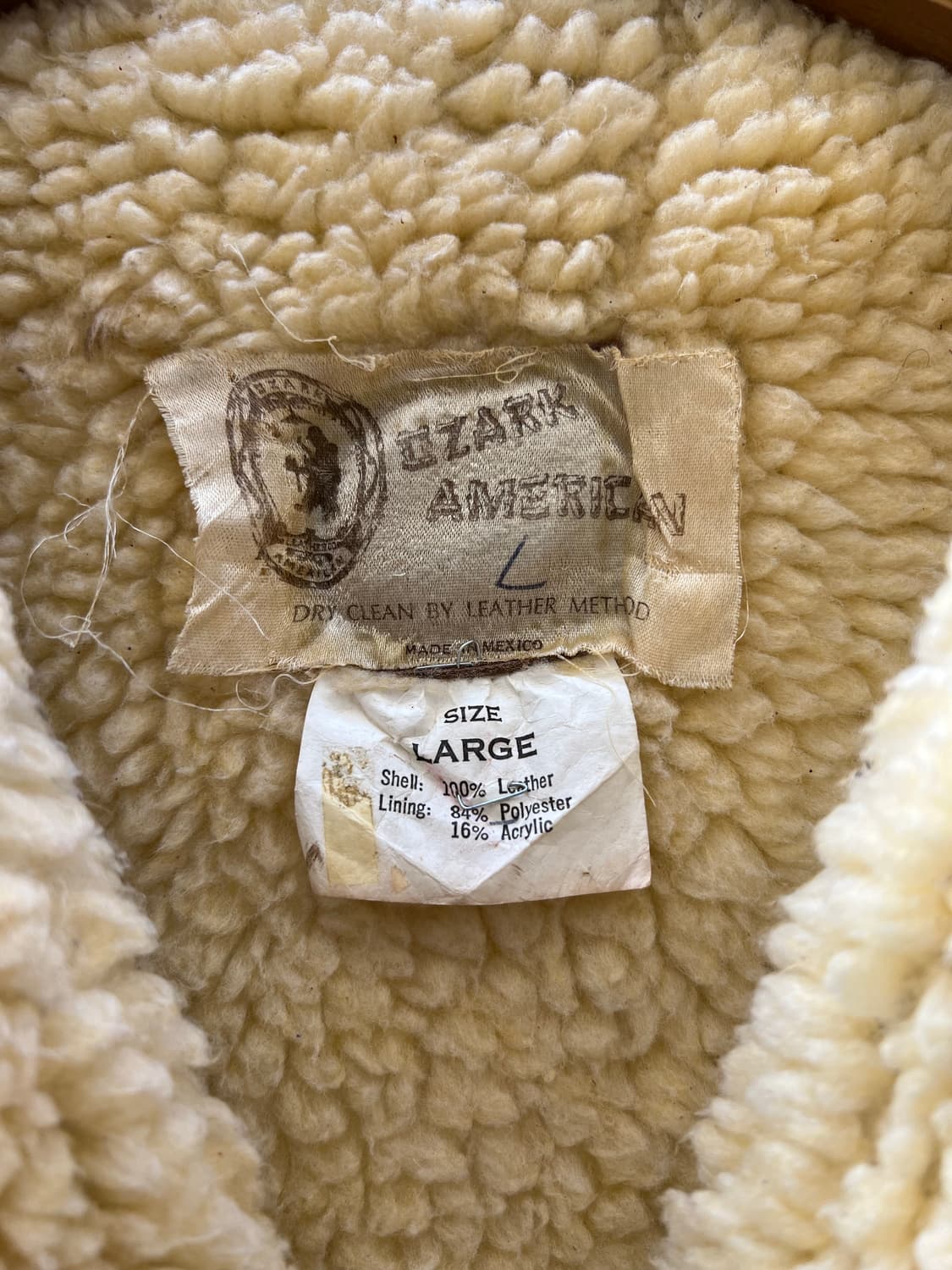 1980s OZARK AMERICAN 스웨이드레더 쉐르파베스트 상품이미지6