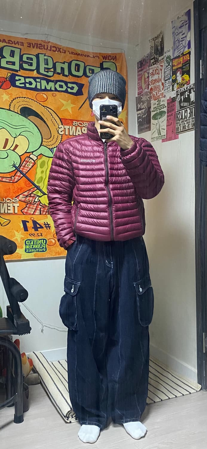 컬럼비아 옴니쉴드 패딩 버건디 L 상품이미지3