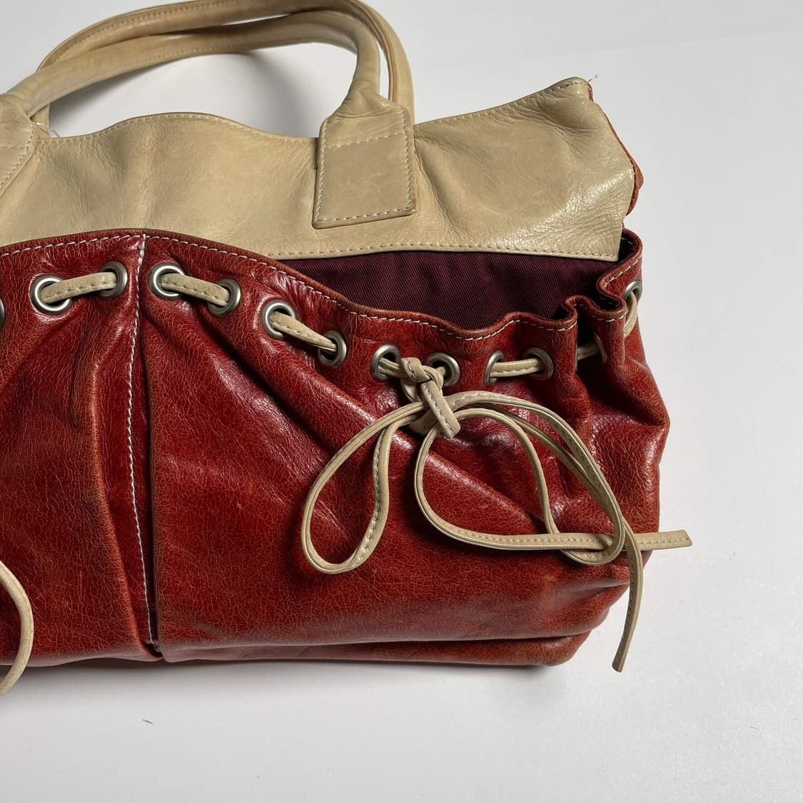 Orobianco 리본 레더백 (italy)   상품이미지4