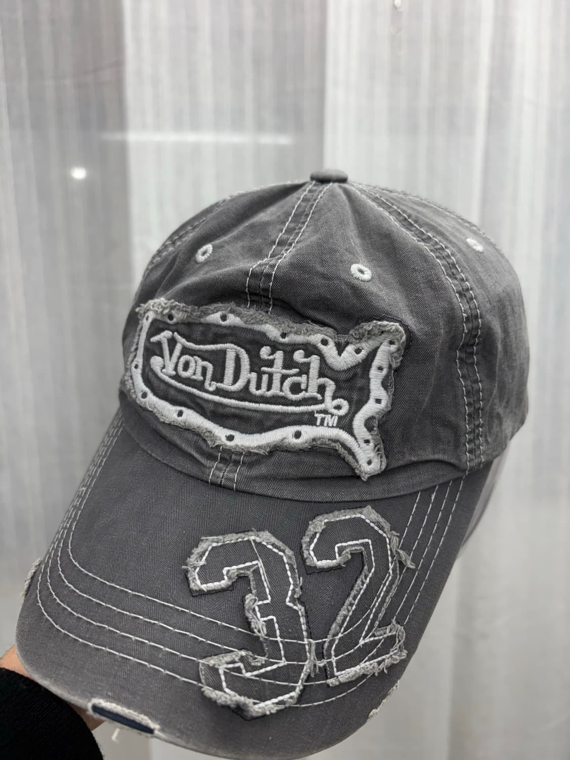 VonDutch 본더치 y2k 데미지 볼캡 모자 상품이미지2