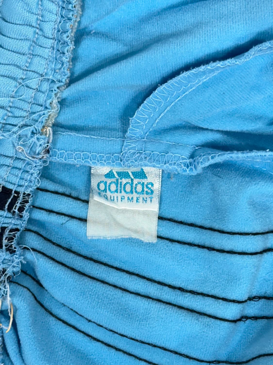 70s 아디다스 og 스카이 블루 파이어버드 대장급 와이드 팬츠 상품이미지8