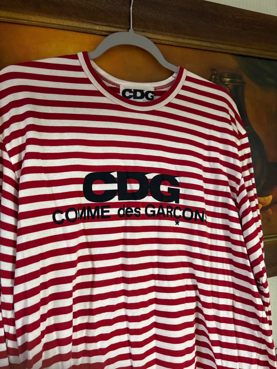 CDGCDGCDG 롱스트라이프 레드 2XL 상품이미지1