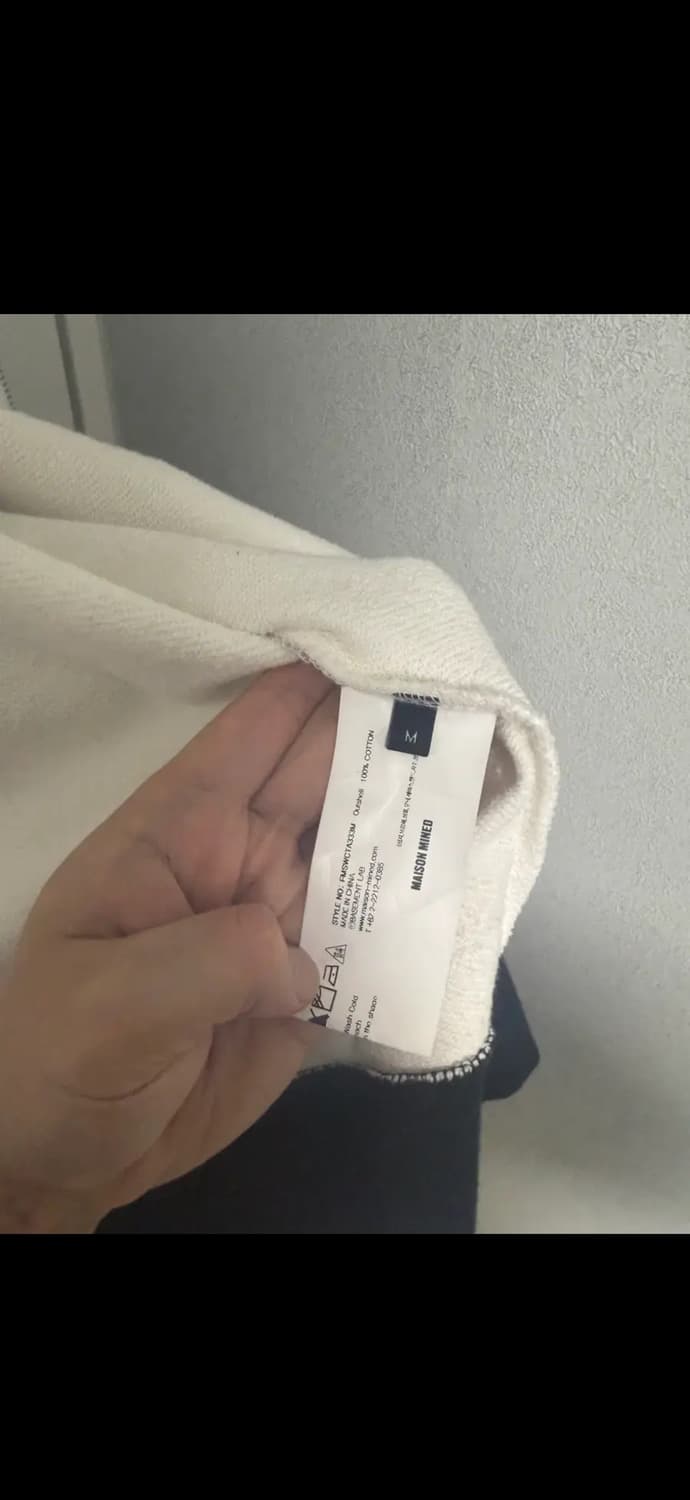 메종미네드 블랙 후드집업 M 상품이미지5