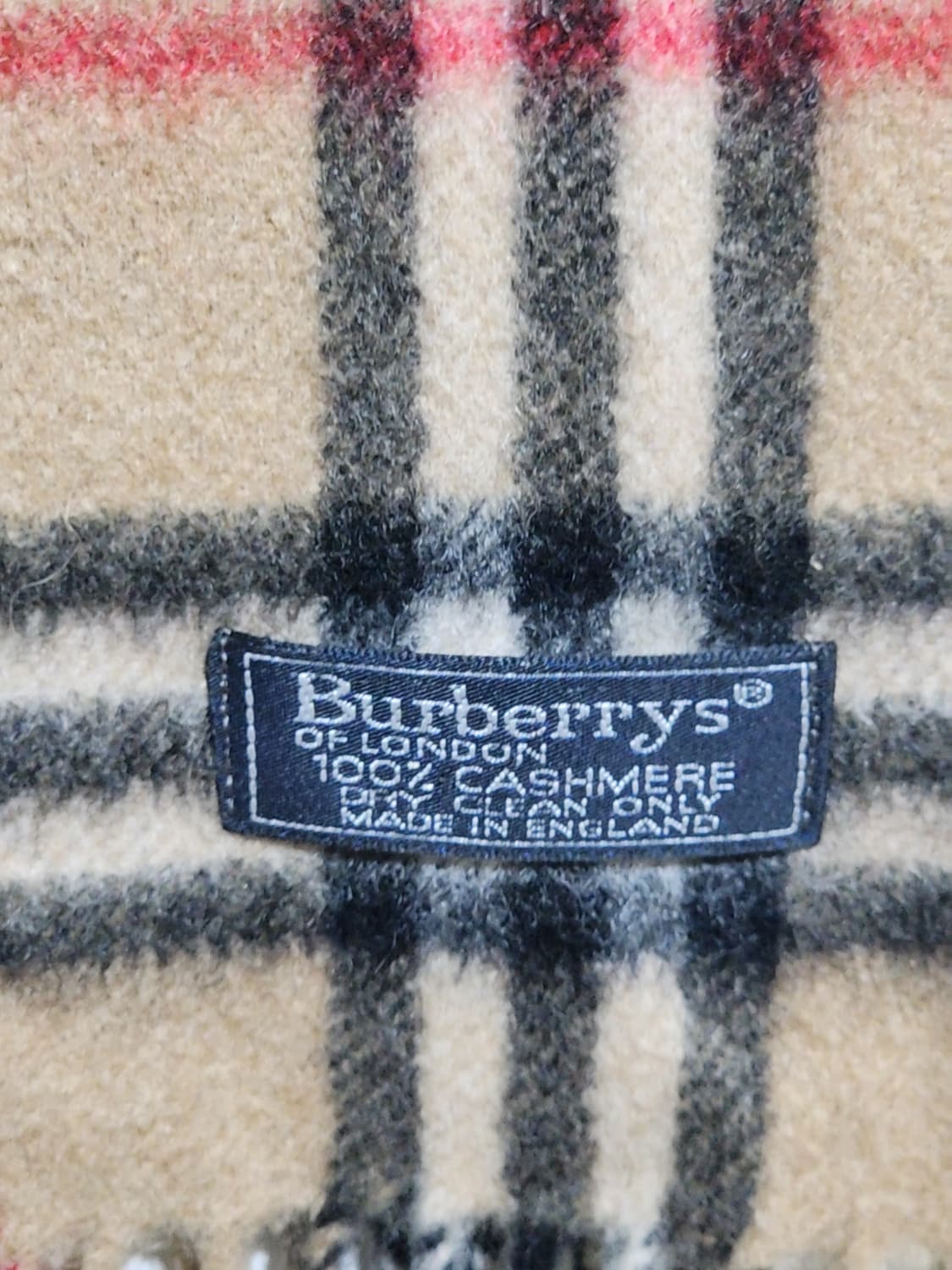 (정품) 버버리 캐시미어 머플러 노바체크 목도리 베이지  상품이미지5