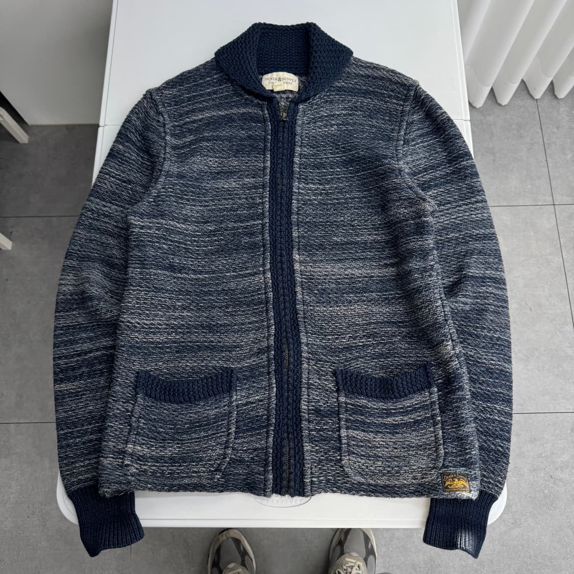 데님앤서플라이 니트 집업  상품이미지1