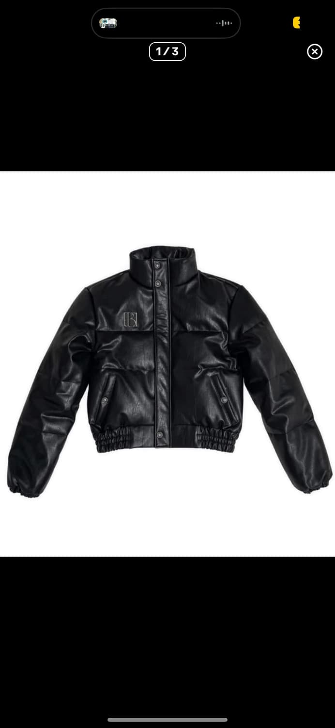 보헤미안서울 덕다운 메탈로고 패딩 상품이미지1