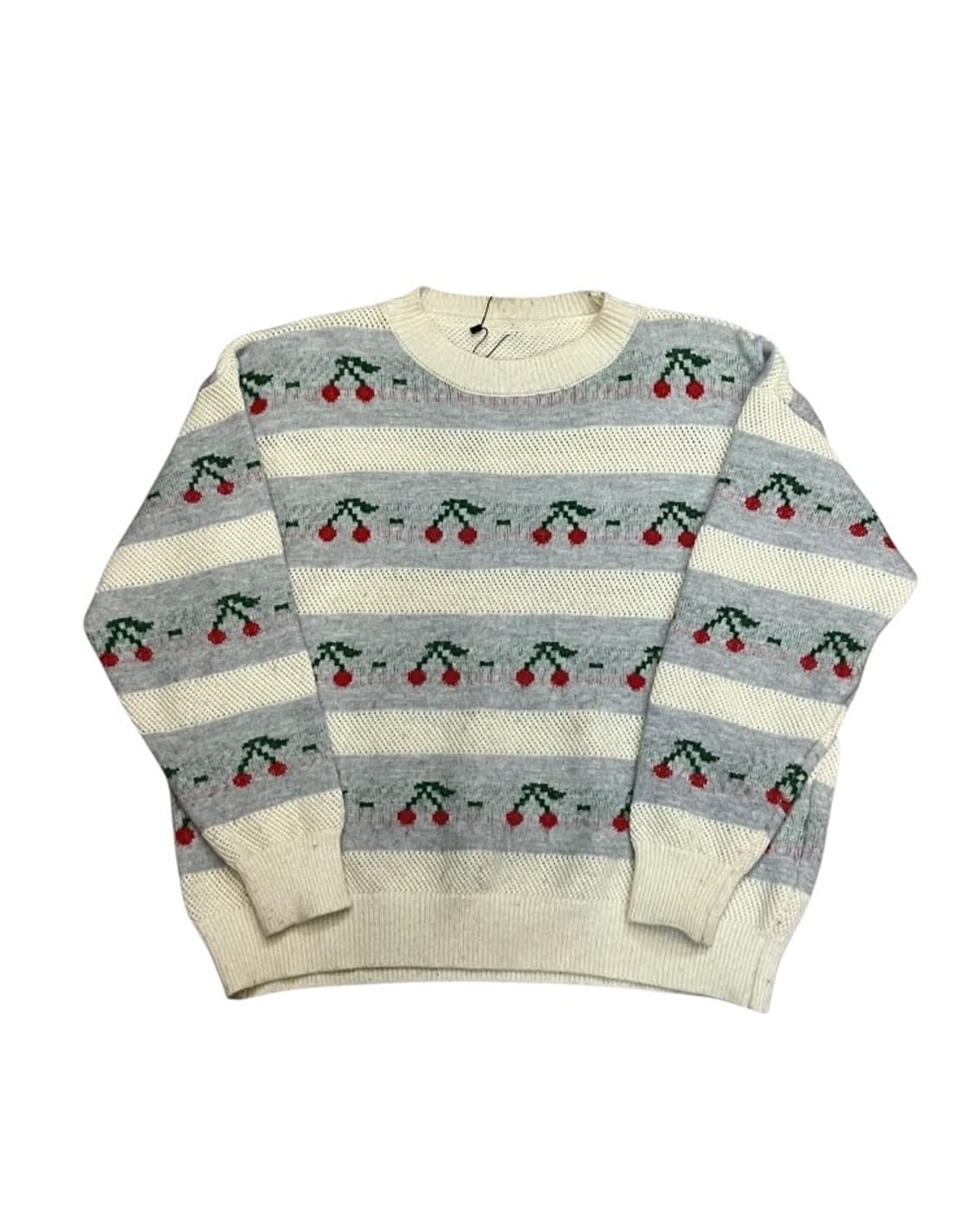 빈티지 체리 패턴 니트 블루  #csz3180 상품이미지3