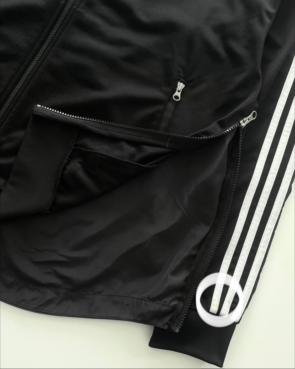 Adidas 아디다스 신형 블랙 사이드지퍼 스토퍼 바람막이 자켓 상품이미지7