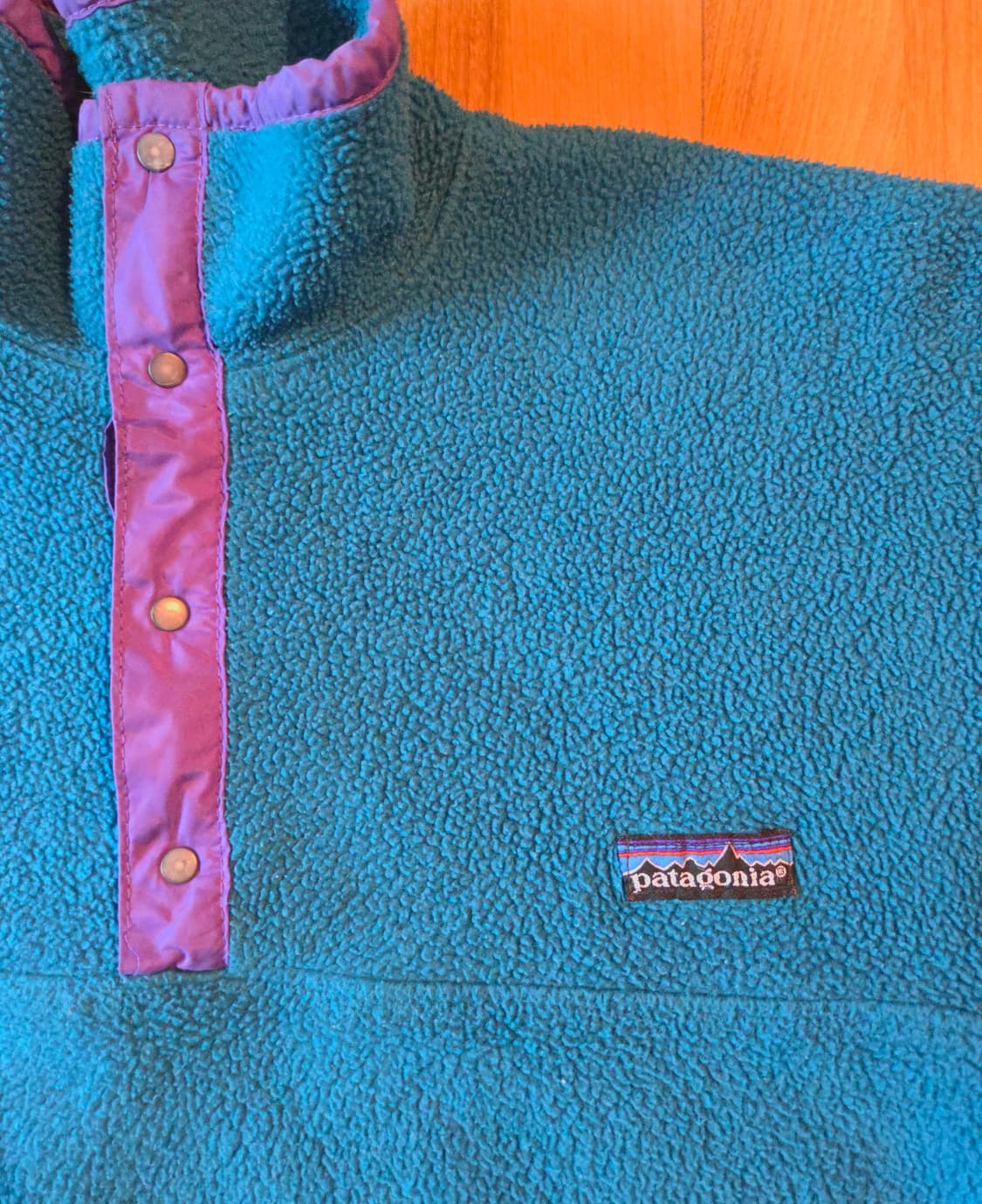 (L)파타고니아Usa Teal 신칠라 80's 상품이미지2