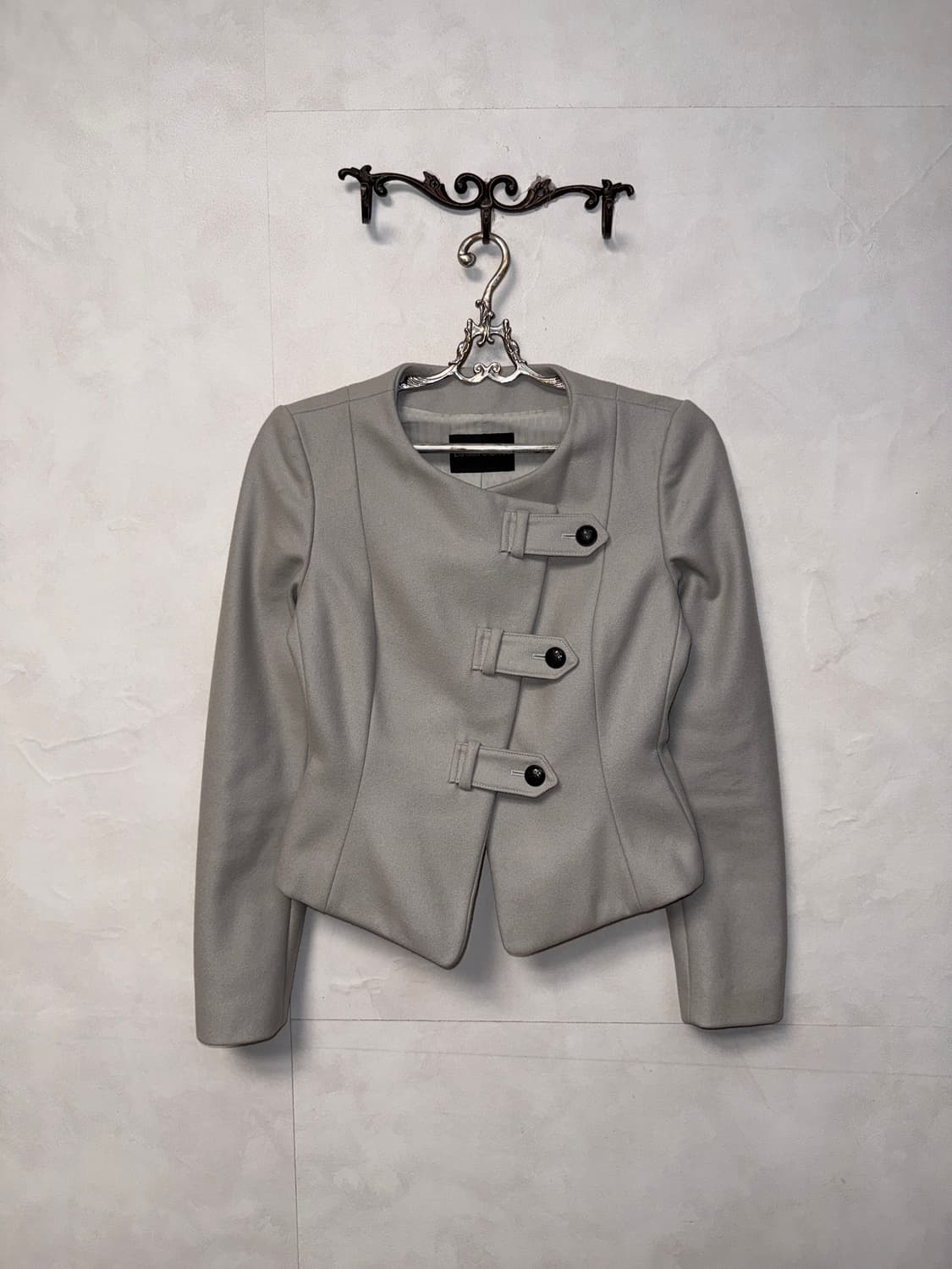 Emporio Armani gray virgin wool crop jk 상품이미지1