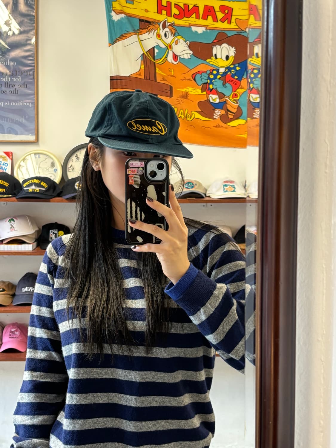 카멜 빈티지캡 상품이미지1