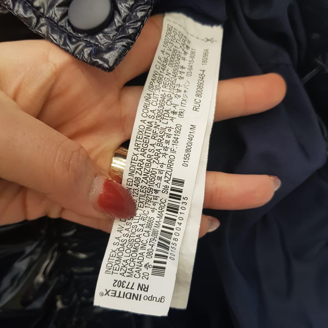 자라 유광패딩 상품이미지5