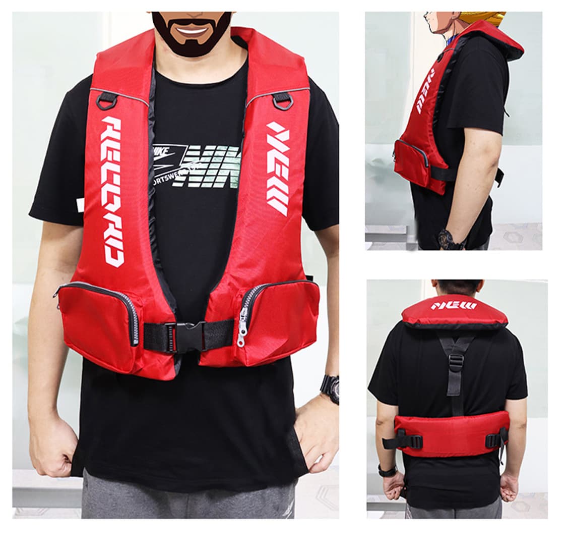 낚시 안전 다용도 부력 조끼 보트 스포츠 상품이미지5
