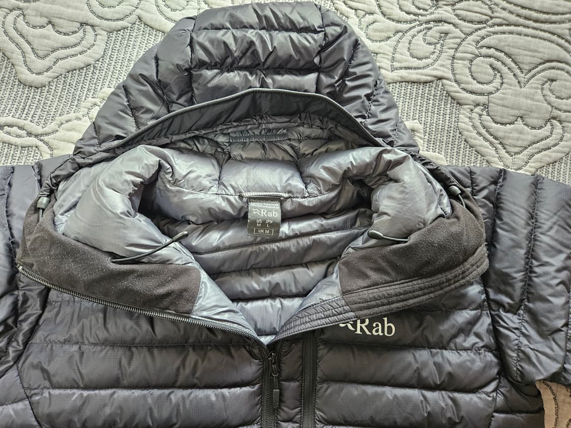 [M] RAB 랩 마이크로라이트 알파인 자켓 블랙 경량 패딩 상품이미지4