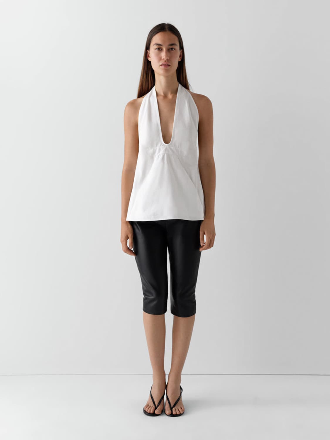 [S,M]기마구아스 Elise 홀터넥/화이트 상품이미지3