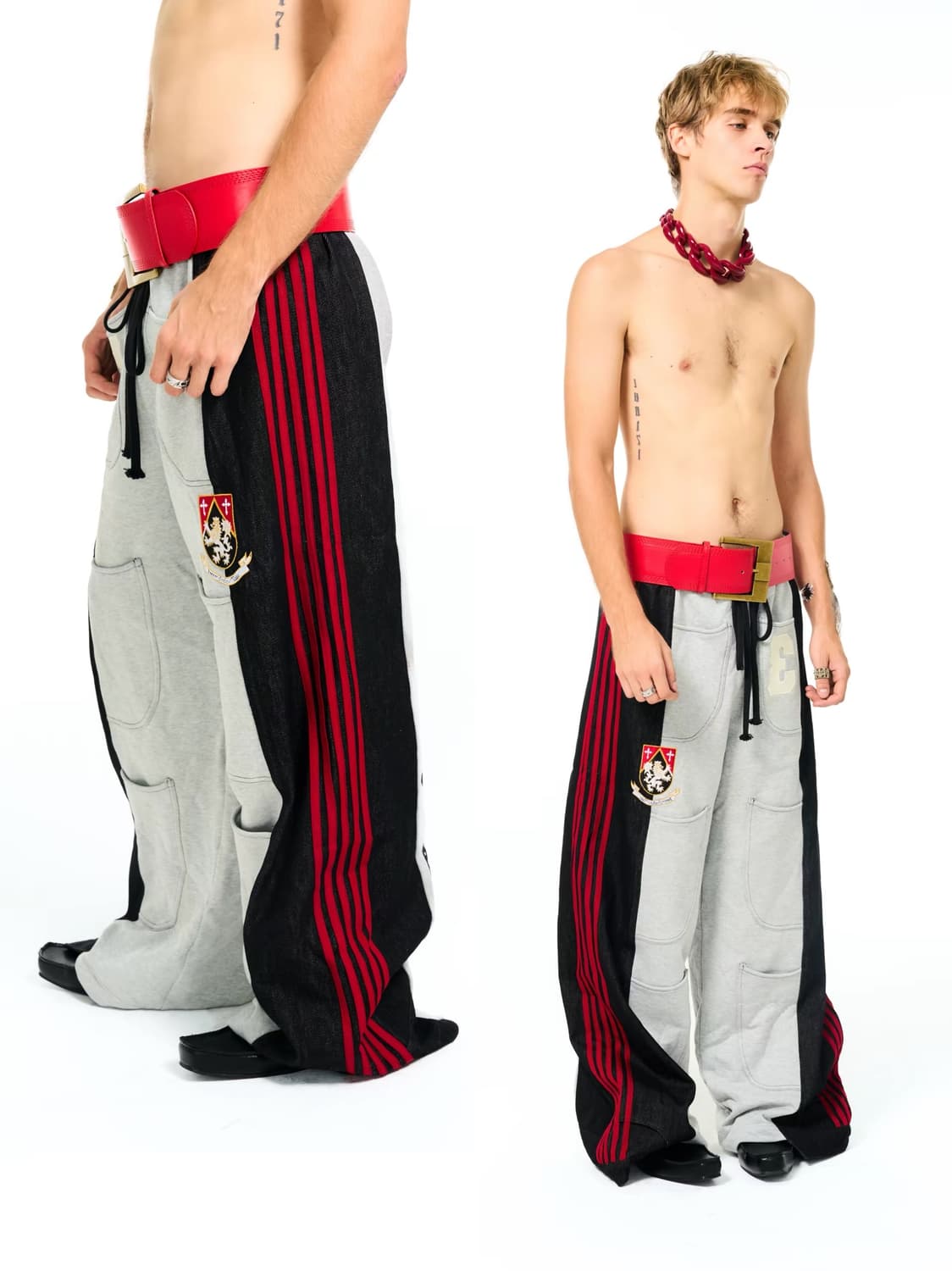 Color Block Wide Sweat Pants 상품이미지4