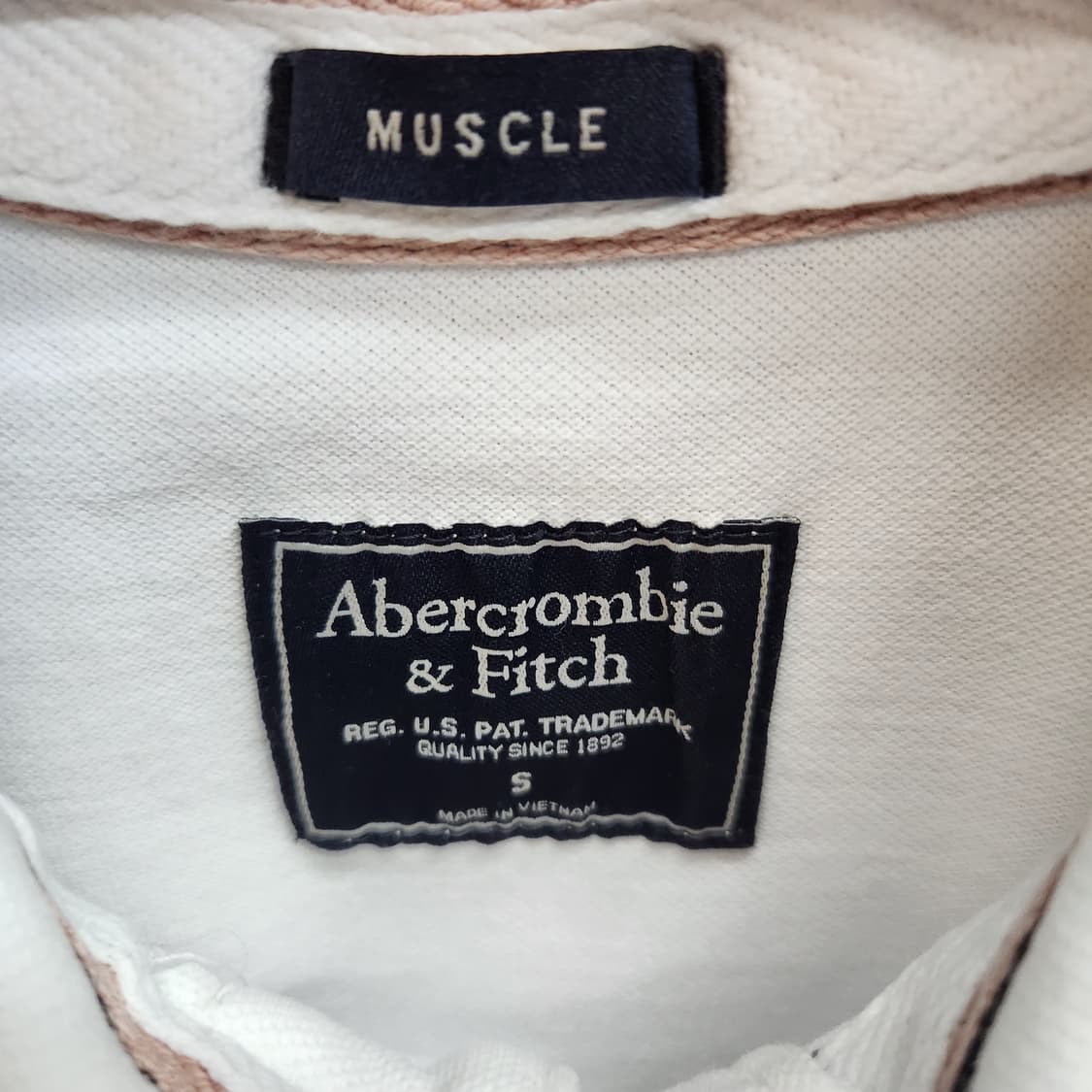 아베크롬비 로고자수 반팔카라 S(S) 상품이미지5