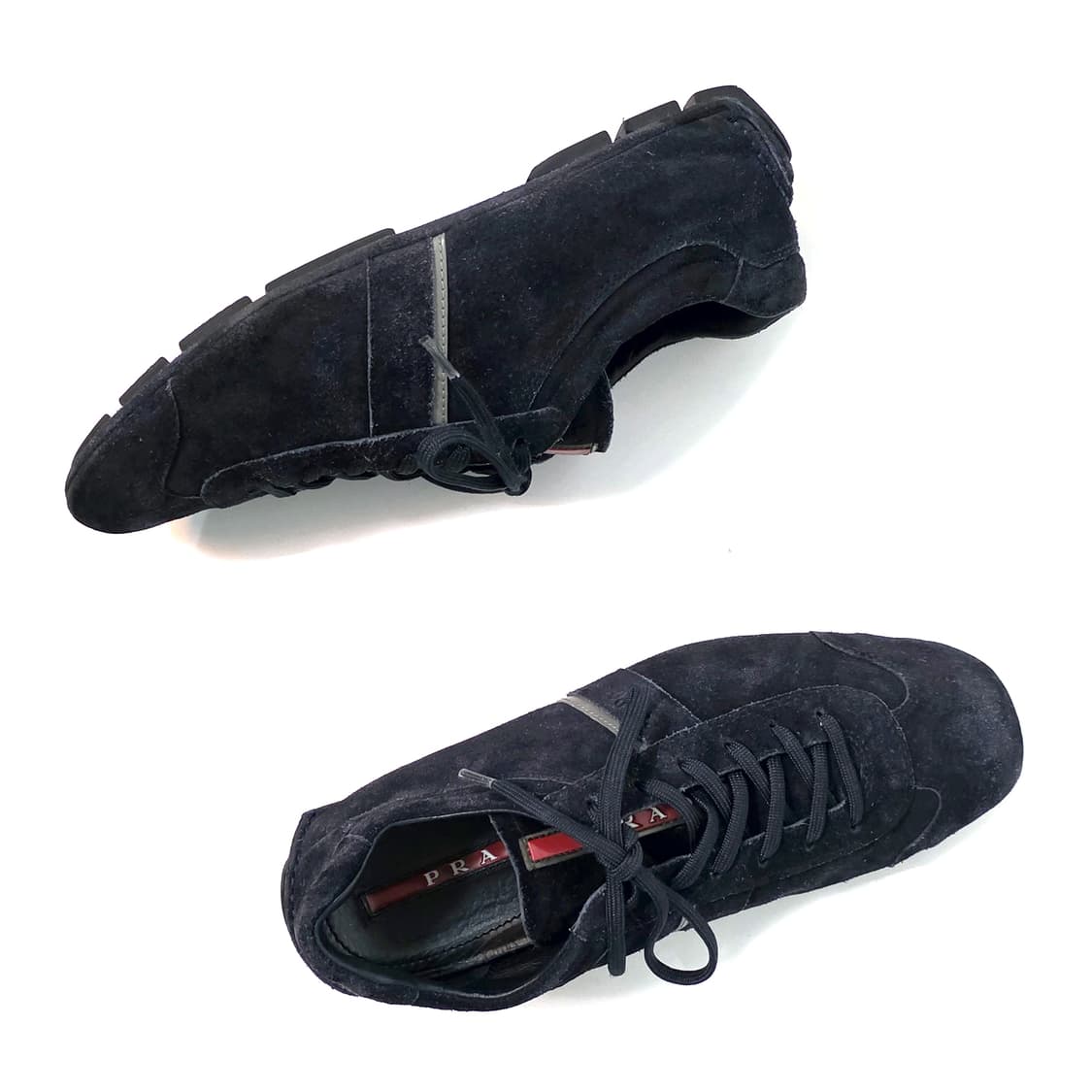 [UK5.5] 프라다 몬테 카를로 스웨이드 슈즈 다크 네이비 상품이미지4