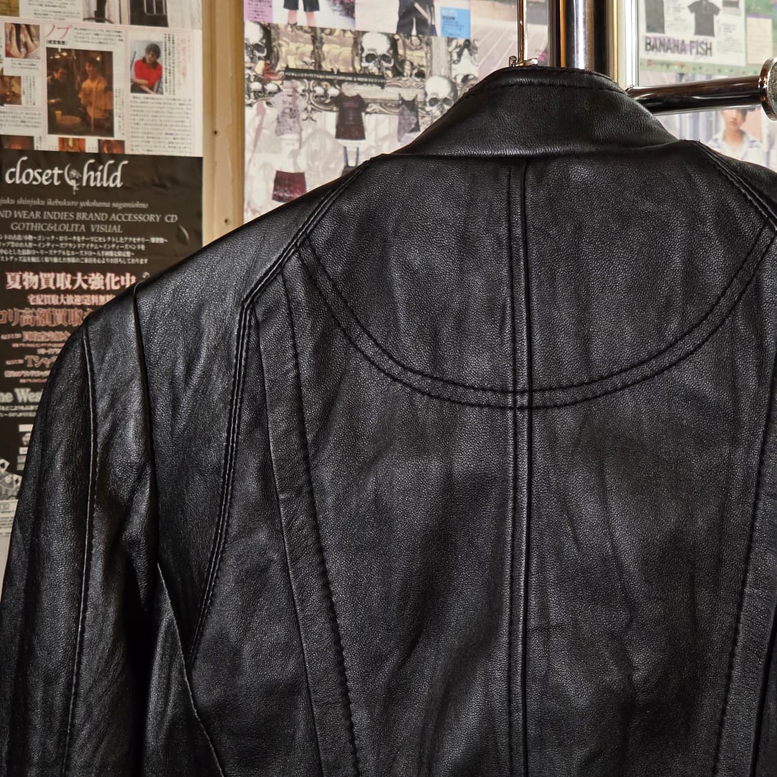 빈티지 나폴레옹 무드 더블버튼 양가죽 자켓 상품이미지6