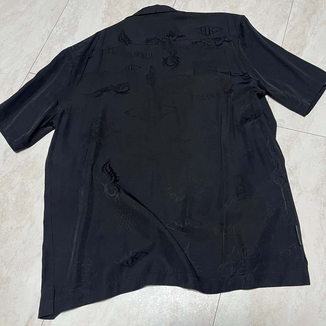 Han Kjobenhavn 한코펜하겐 멜랑꼴리아 반팔셔츠 블랙 M 상품이미지4