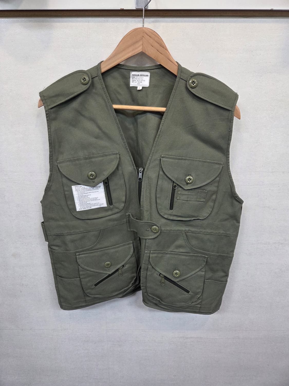 밀리터리 견장 멀티포켓 조끼 m 레귤러 상품이미지1