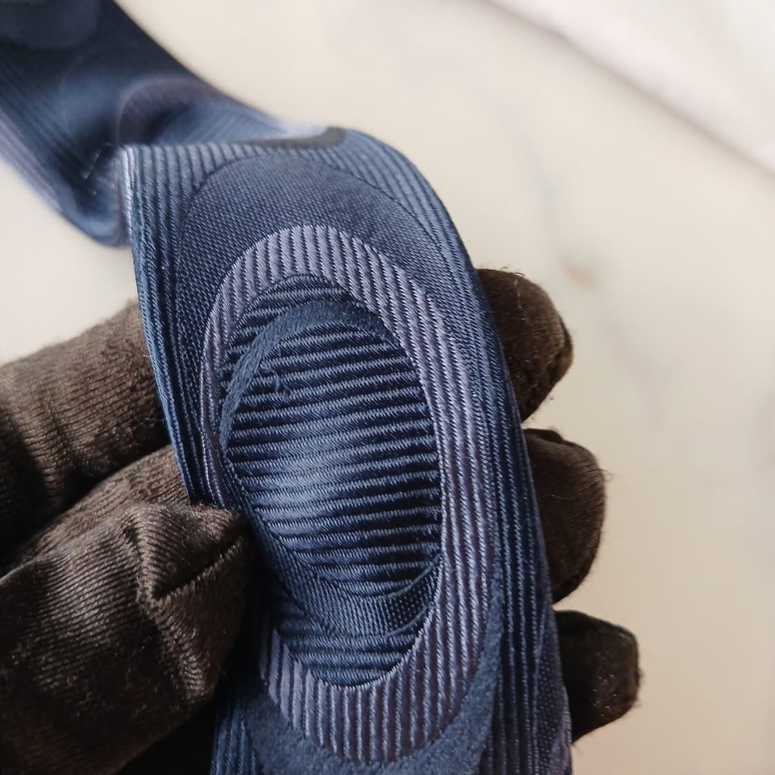 타임 실크 네이비 서클 자카드 넥타이 9.2cm A등급 A19342
 상품이미지7