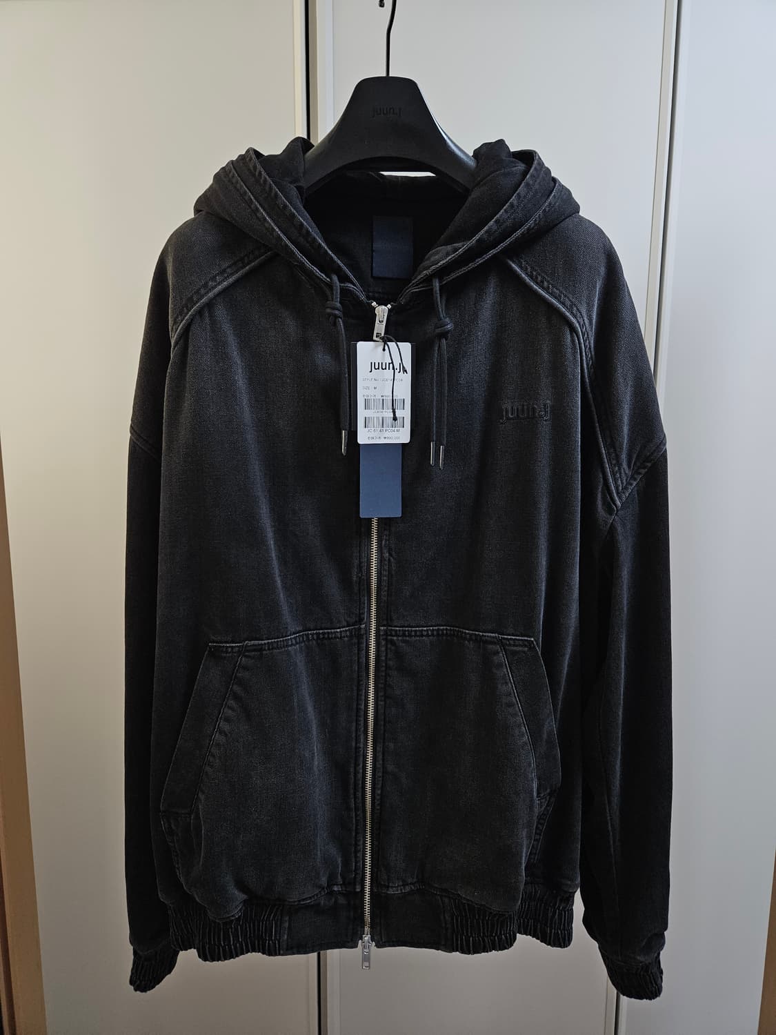 준지/ 26SS 데님 더블 레이어드 후드 집업/ M 상품이미지1