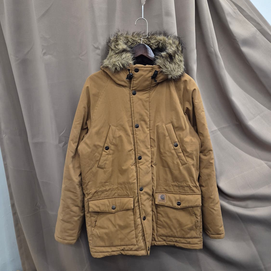 칼하트 트래퍼 파카 된장색 M 상품이미지1
