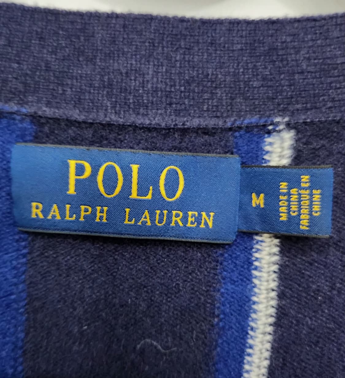 폴로랄프로렌 100 캐시미어가디건 브이넥가디건 스트리이프가디건 상품이미지3