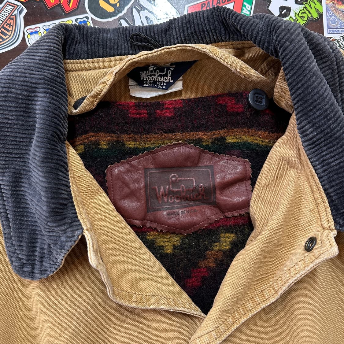 8~90s USA 울리치 블랭킷 라인드 헌팅 자켓 XL 상품이미지8