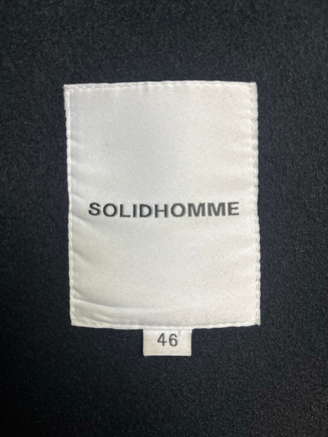 솔리드옴므 블랙 캐시미어 로브 코트 46사이즈 상품이미지6