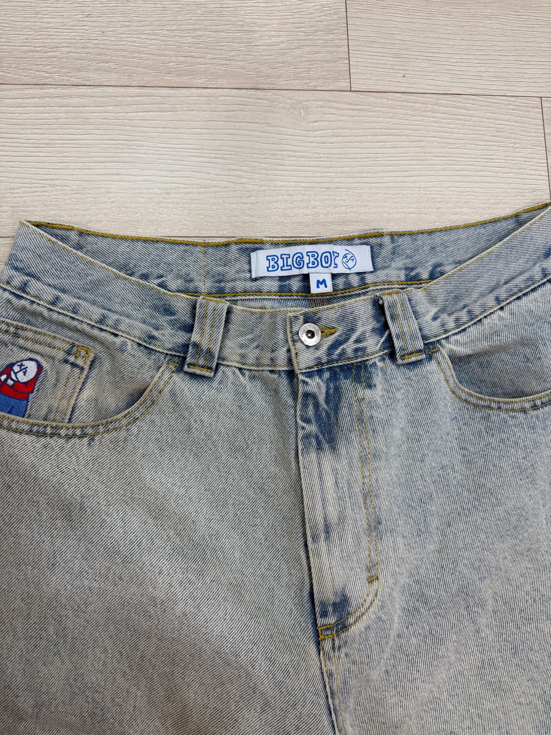 M)폴라스케이트코 빅보이진 구버전 연청 팝니다. 상품이미지2