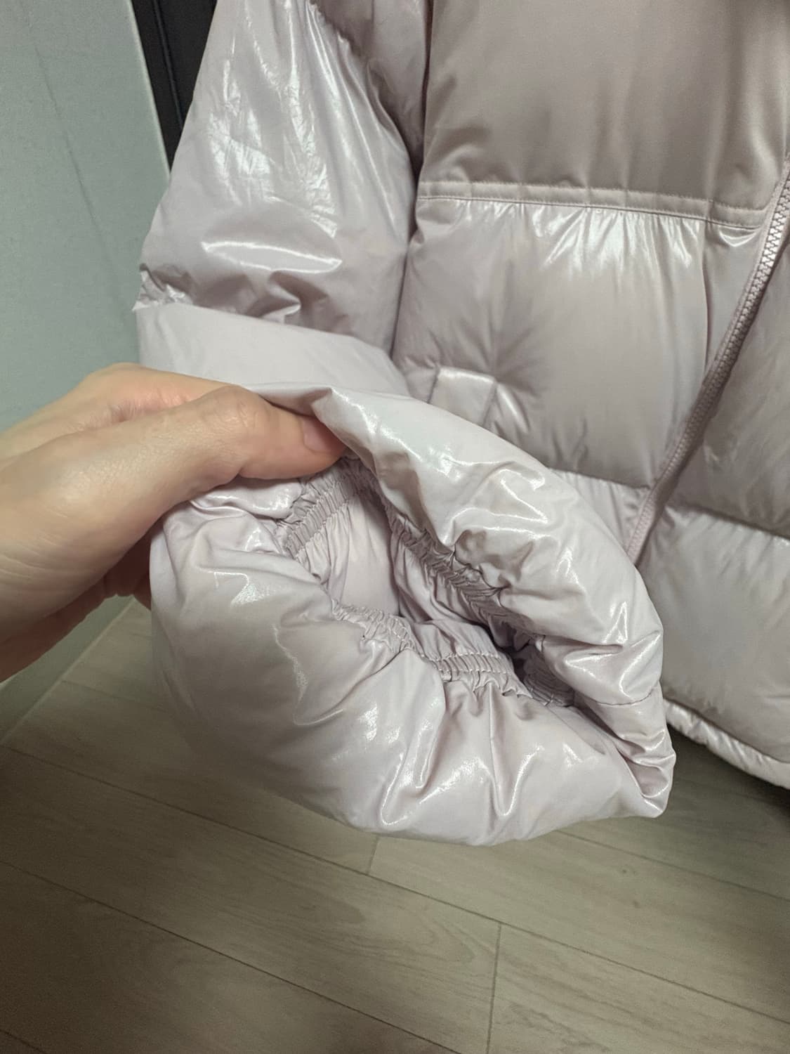 작년에 구매한 노스페이스 화이트라벨 눕시 핑크 다운입니다 상품이미지6