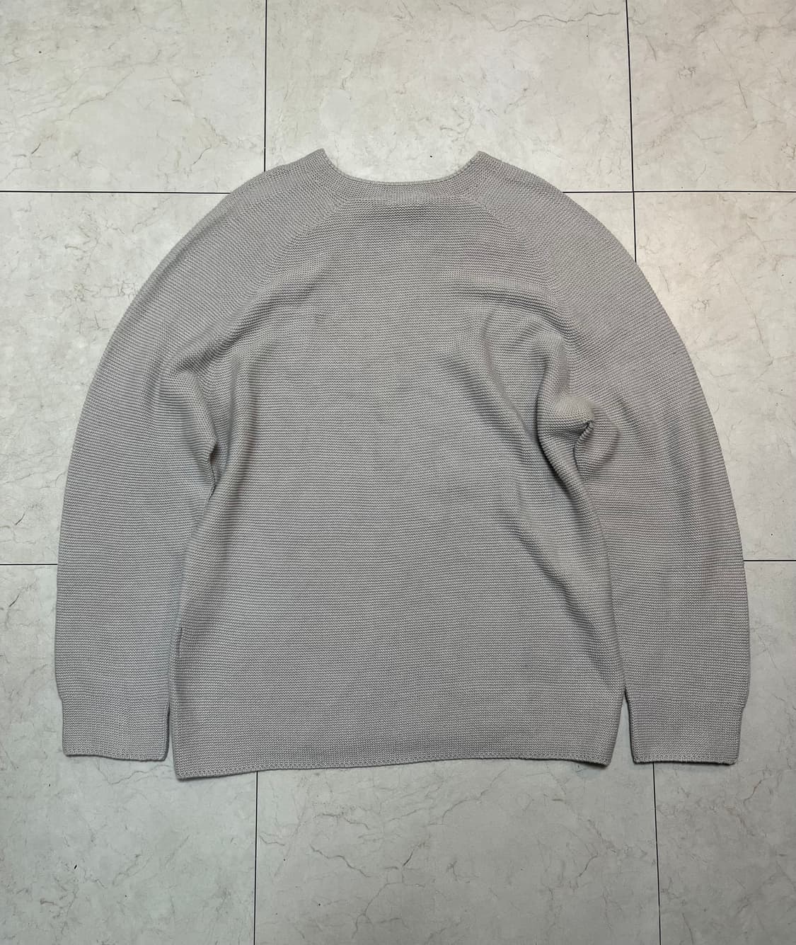 유니클로 홀 가먼트 니트 그레이 L 상품이미지1